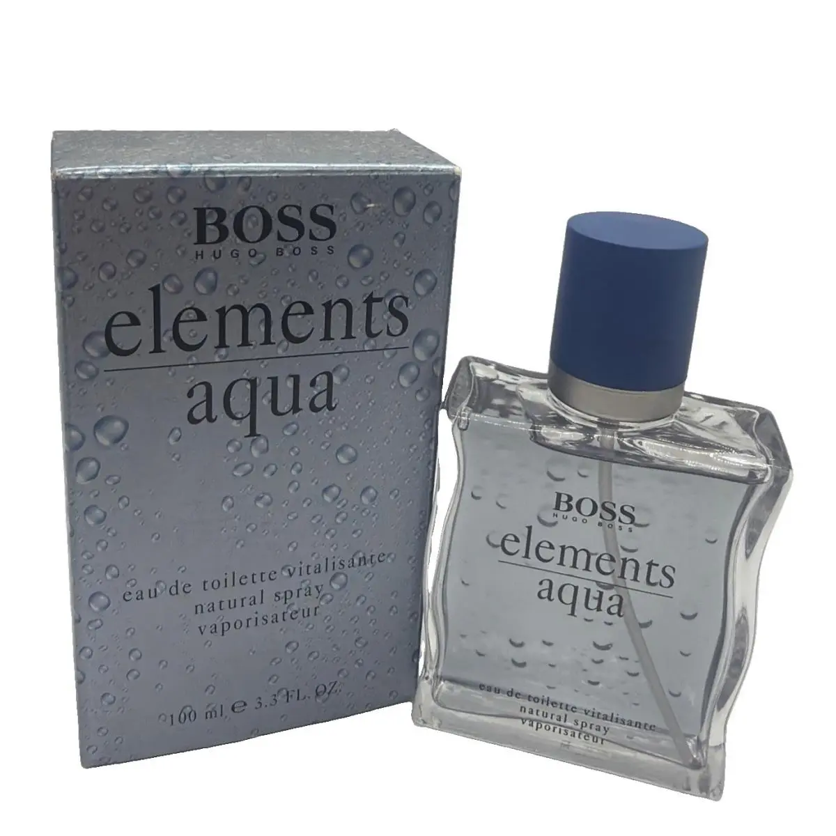 Elements Aqua For Men Cologne 3.3 oz 100 ml Edt Spray -rare by Hugo Boss