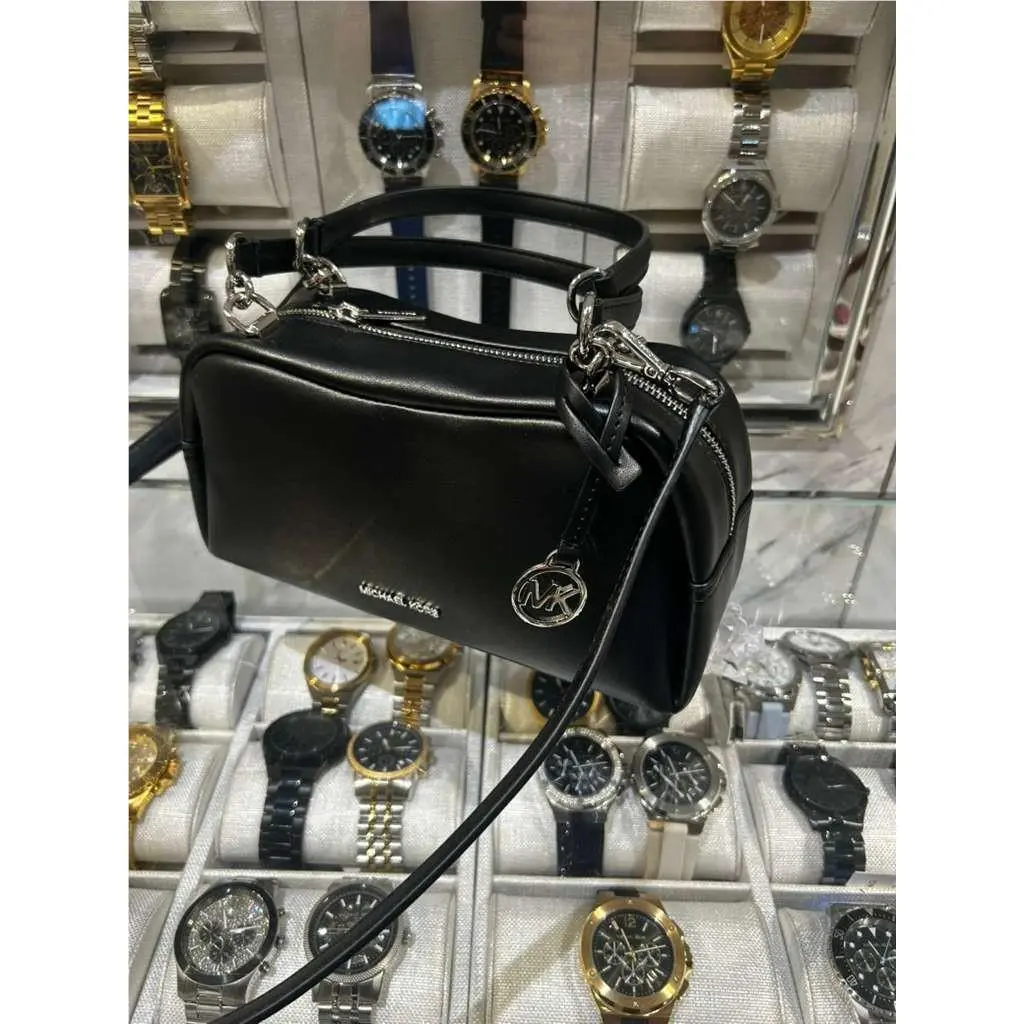 Cecily Women Shoulder Crossbody Bag Black Small Handbag Purse MK by Michael Kors