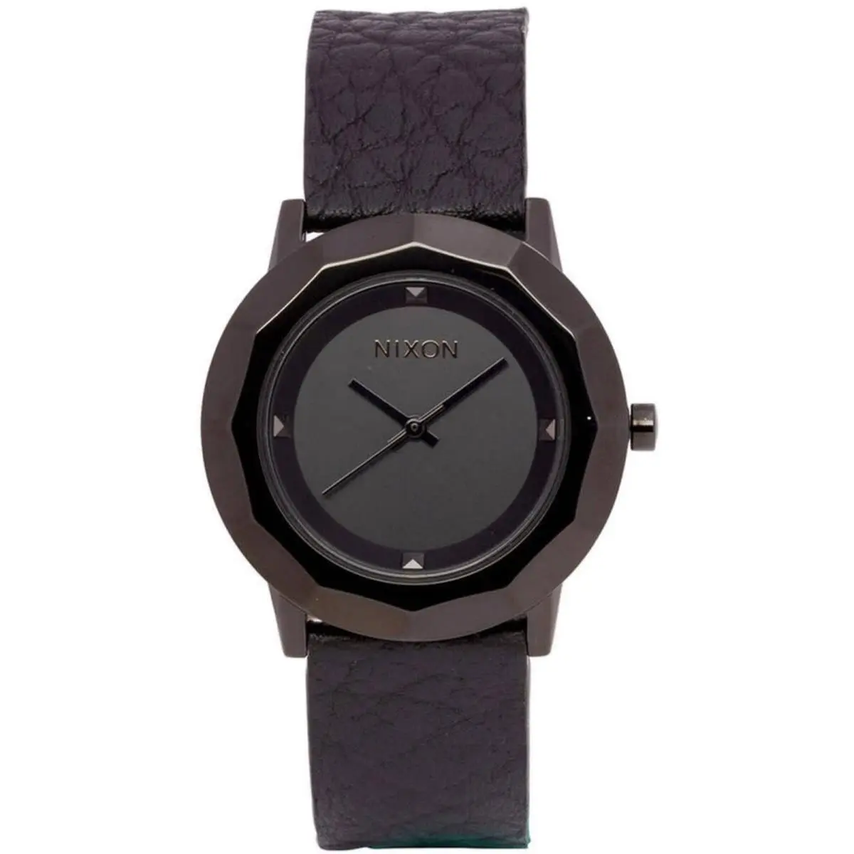 Nixon Women`s Analog Watch The Bobbi Quartz Black Dial Leather Strap A341-001