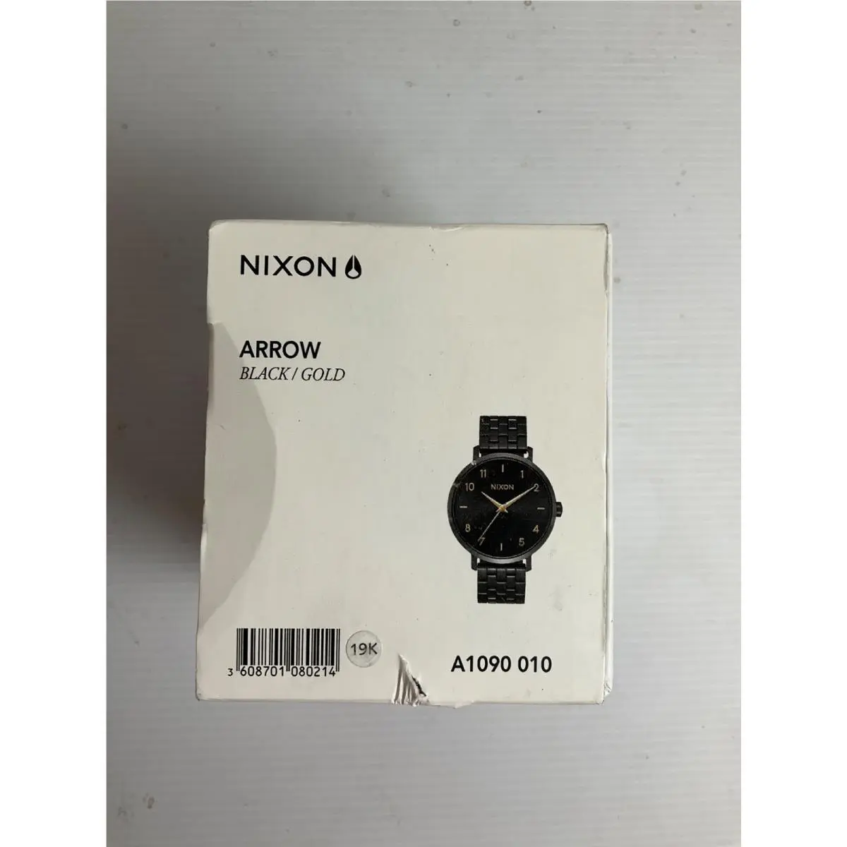 Nixon Arrow Analog 12-Hour Black Gold Metal Bracelet Watch