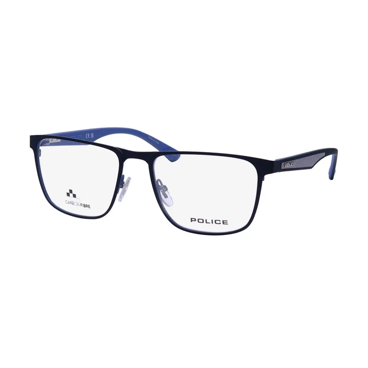 Police VPLN25 Eyewear Mens Black 54-18-145 Carbon Fiber 0SDJ Full-rim Square