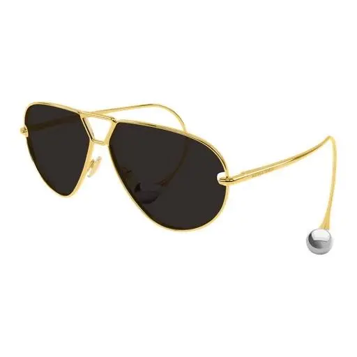 Bottega Veneta BV 1437S Sunglasses 001 Gold