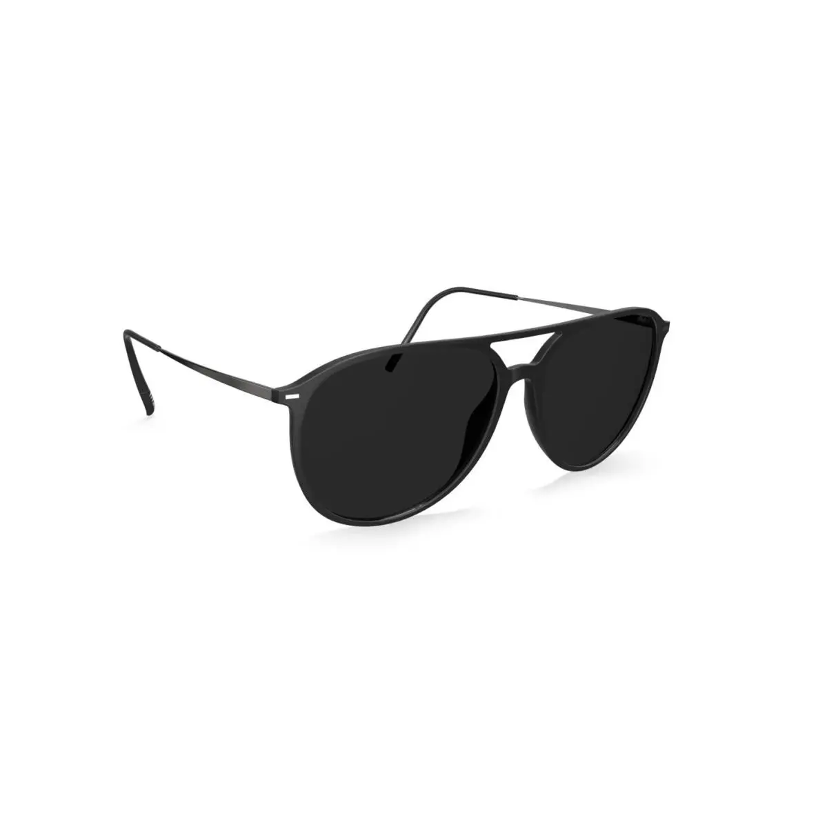 Silhouette Brickell 4081 Black Ruthenium/slm Grey Polarized 9060 Sunglasses