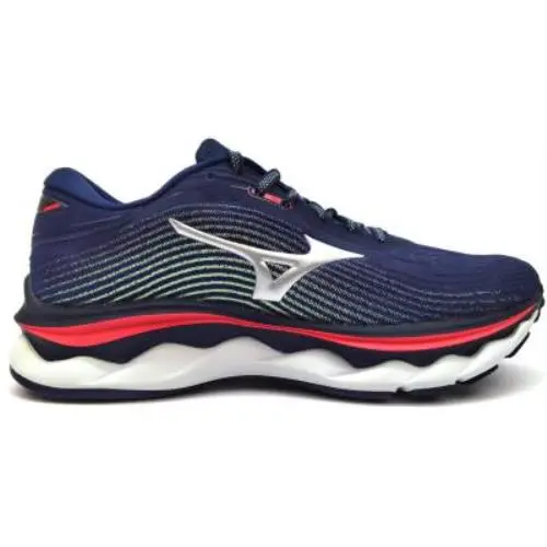Mizuno shoes - Wave Sky 5 - Wave Sky - Grey/Silver/Blue 1
