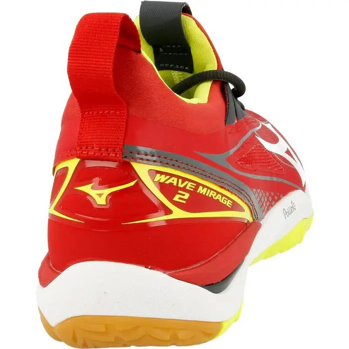 Mizuno shoes - Wave Mirage 2 - Wave Mirage - Red/White/Yellow (UPC: 5054698399866) 4