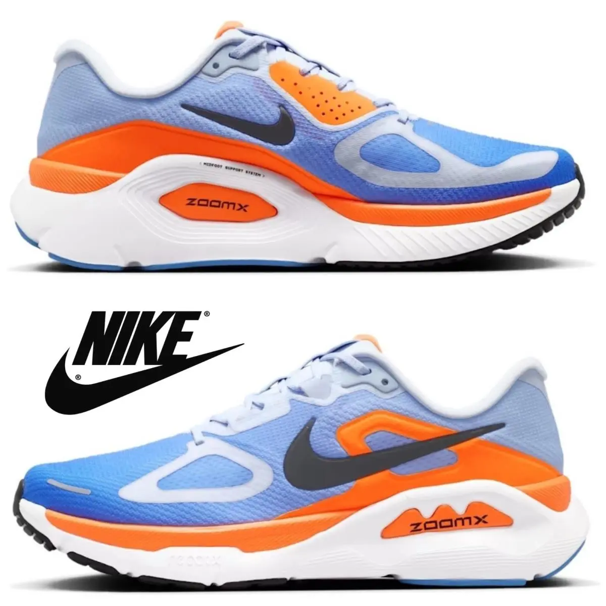 Nike shoes - Nike Structure Plus - Structure Plus - Blue, Maufacturer: Hydrogen Blue/Blue Crystal/Total Orange/Off Noir 8