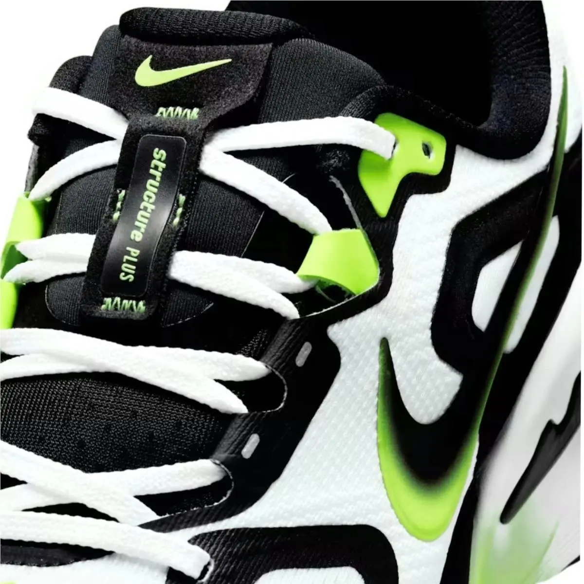 Nike shoes - Nike Structure Plus - Structure Plus - White, Maufacturer: White/Volt/Black 24
