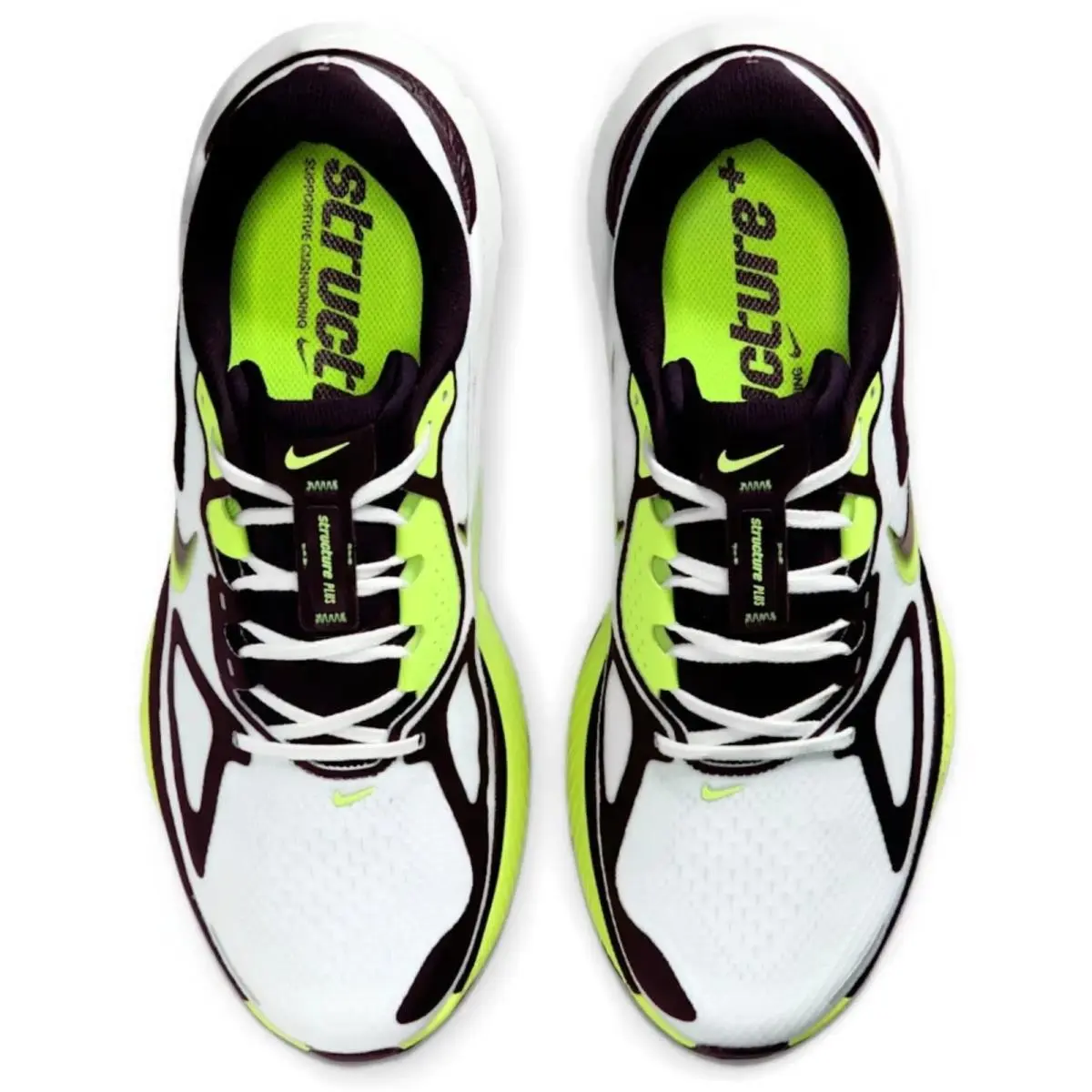 Nike shoes - Nike Structure Plus - Structure Plus - White, Maufacturer: White/Volt/Black 19