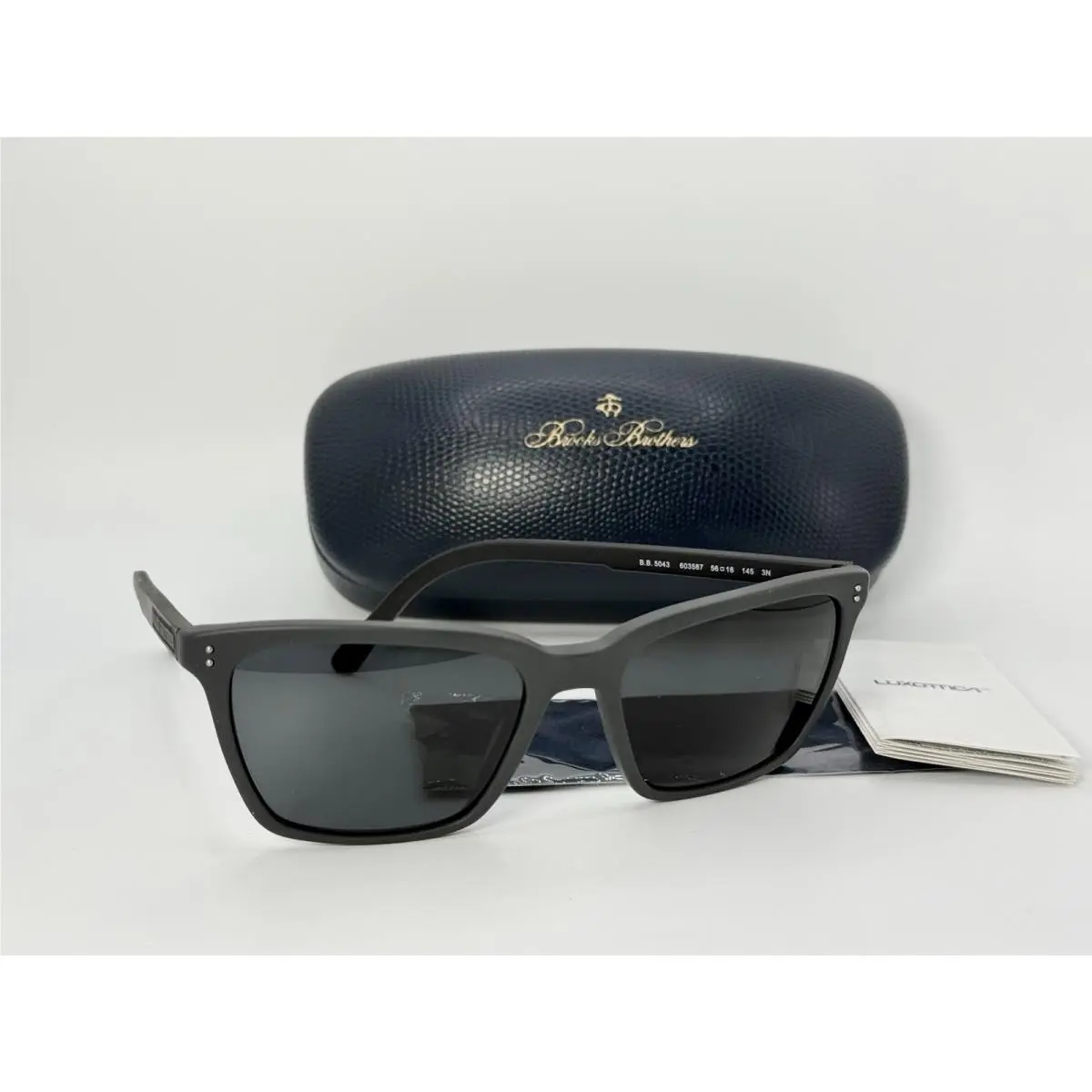 Brooks Brothers Men`s Sunglasses 0BB5043 603587 Dark Gray