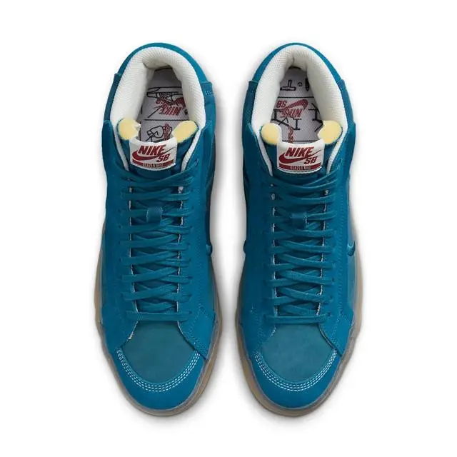 Nike shoes - Nike Zoom Blazer Mid PRM Plus SB - DV5468-300 - Teal Gum / Green Abyss, Manufacturer: Teal Gum / Green Abyss 1