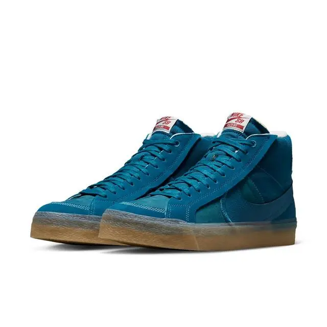 Nike shoes - Nike Zoom Blazer Mid PRM Plus SB - DV5468-300 - Teal Gum / Green Abyss, Manufacturer: Teal Gum / Green Abyss 2