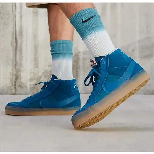 Nike shoes - Nike Zoom Blazer Mid PRM Plus SB - DV5468-300 - Teal Gum / Green Abyss, Manufacturer: Teal Gum / Green Abyss 5