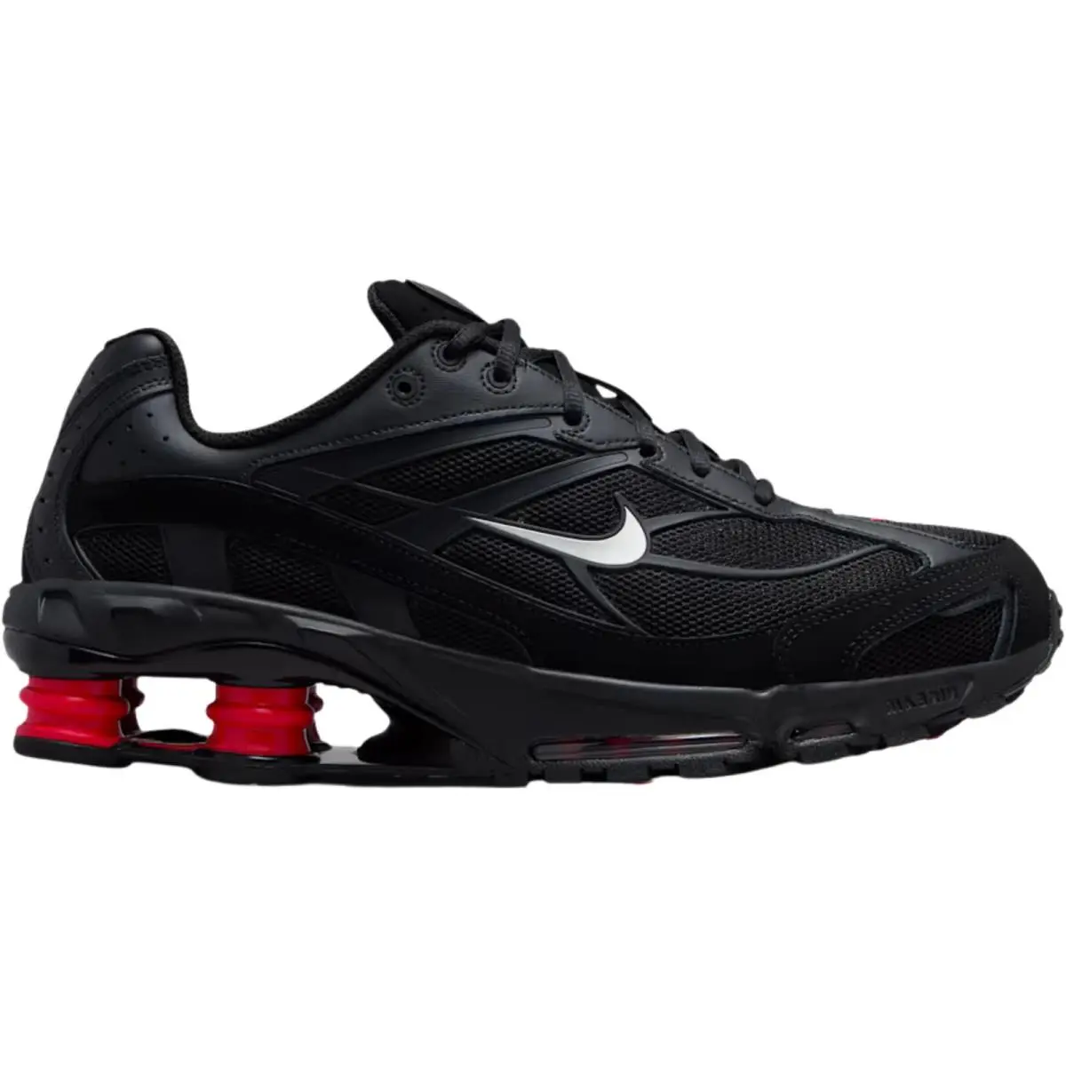Shox Ride 2 Men Sneaker Shoe Size 7-14 Color Athletic Casual Black/University Red/Medium Ash/Metallic Silver by Nike