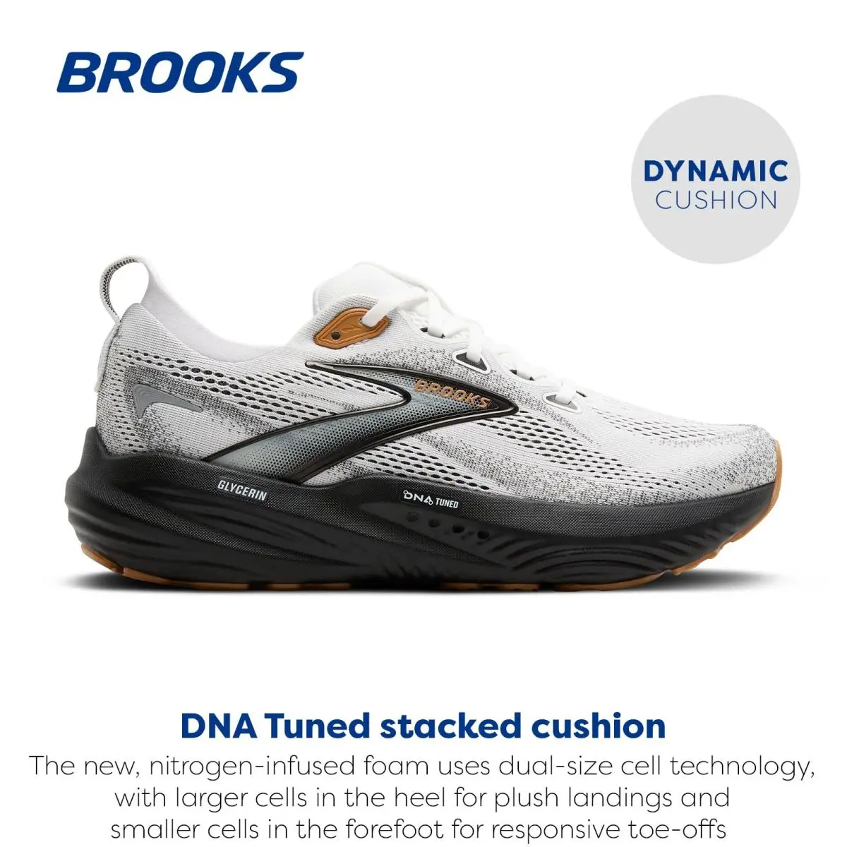 Brooks shoes - 1104452E135090 - 1104452E135090 - White/Grey/Black (UPC: 195394676563) 0