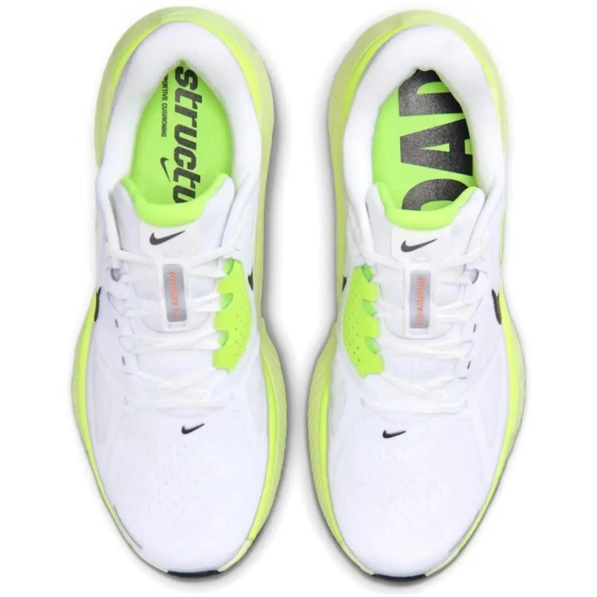Nike shoes - Nike Structure Plus - Structure Plus - White, Maufacturer: White/Pure Platinum/Volt/Black 4