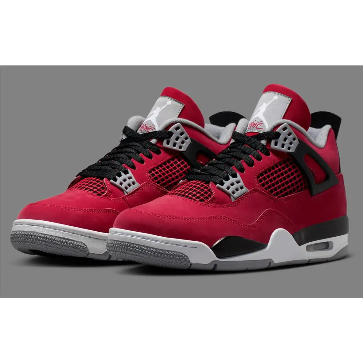 Nike Air Jordan 4 Retro Toro Bravo Men`s Red Black Sports Sneaker FQ8138-600