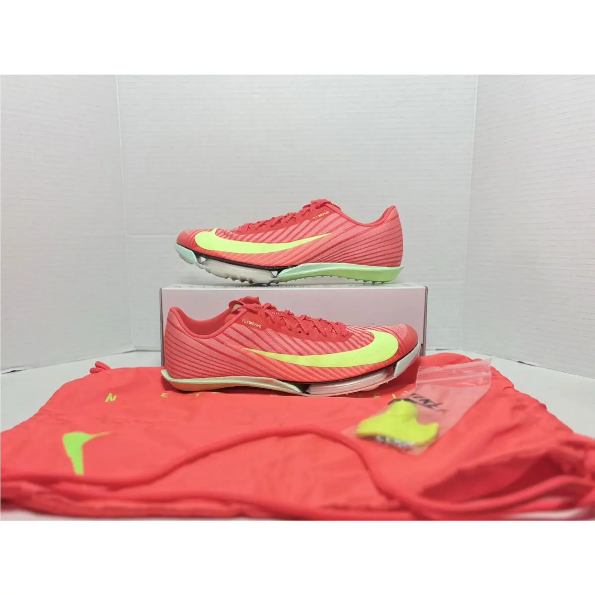 Nike shoes - Nike Air Zoom Maxfly - Air Zoom Maxfly - FD8395-600 - Red, Manufacturer: Bright Crimson/Lime Blast/Mint Foam/Washed Coral 21