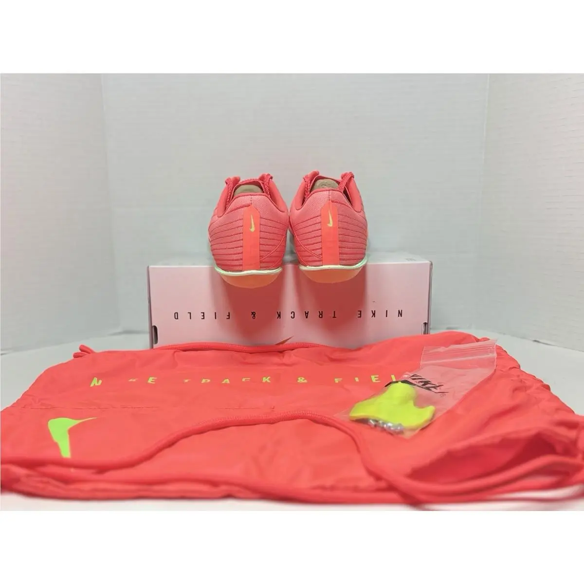 Nike shoes - Nike Air Zoom Maxfly - Air Zoom Maxfly - FD8395-600 - Red, Manufacturer: Bright Crimson/Lime Blast/Mint Foam/Washed Coral 25