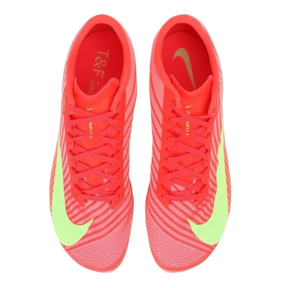 Nike shoes - Nike Air Zoom Maxfly - Air Zoom Maxfly - FD8395-600 - Red, Manufacturer: Bright Crimson/Lime Blast/Mint Foam/Washed Coral 33
