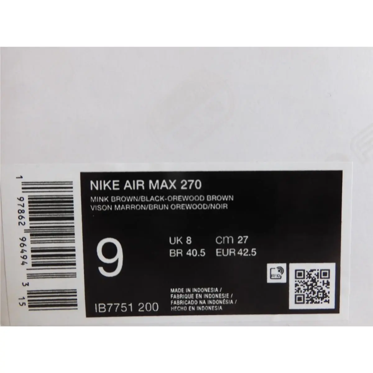Nike shoes - Nike Air Max 270 - Air Max - IB7751-200 - Brown 6