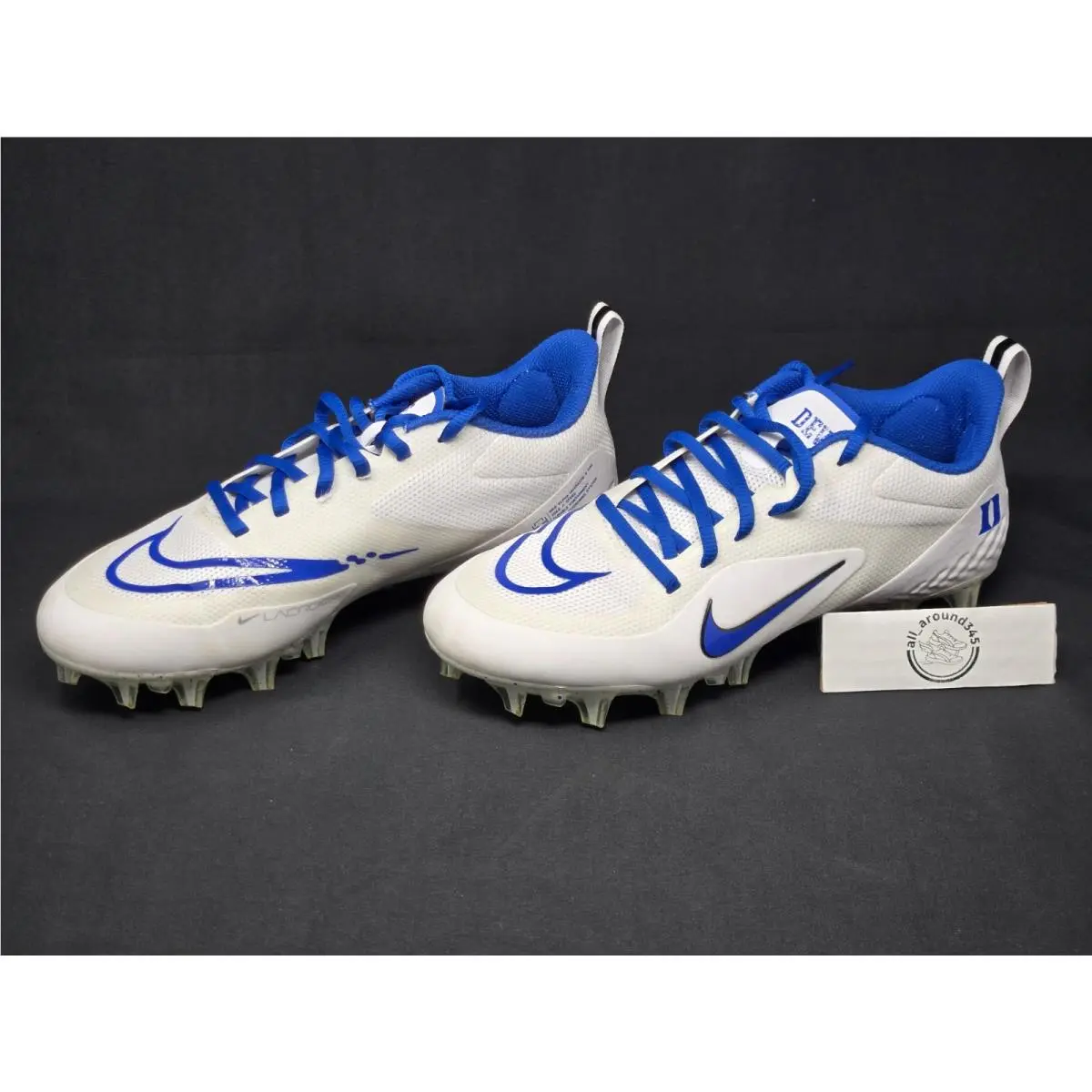 Nike Alpha Huarache 8 Duke Blue Mens 7.5 Womens 9 Lacrosse Cleats CW4828-100 Nby