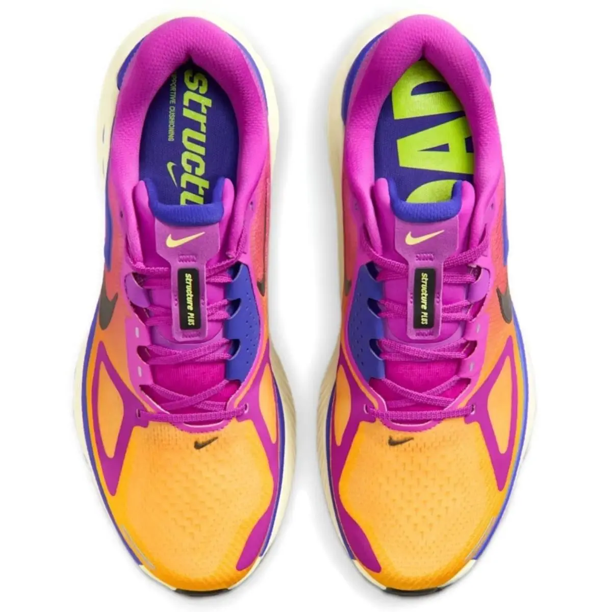 Nike shoes - Nike Structure Plus - Structure Plus - Multicolor, Maufacturer: Hyper Violet/Citron Pulse/Indigo Burst/Black 2