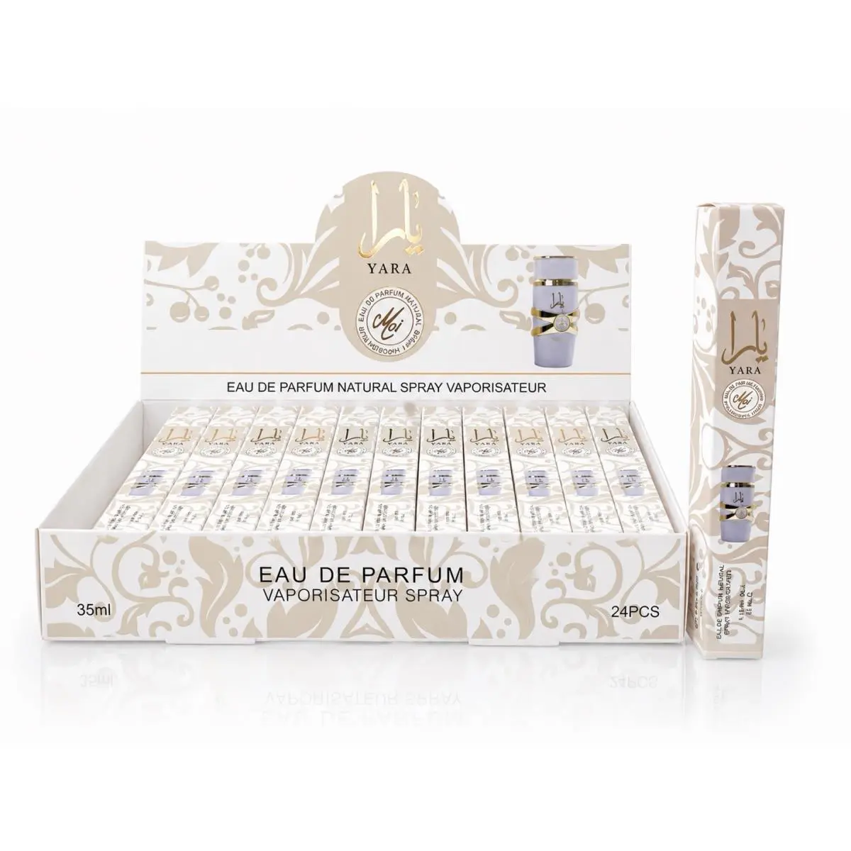 Lattafa 24 Pack - Yara Moi Travel Size 35 ML / 1.1 Oz Eau De Parfum