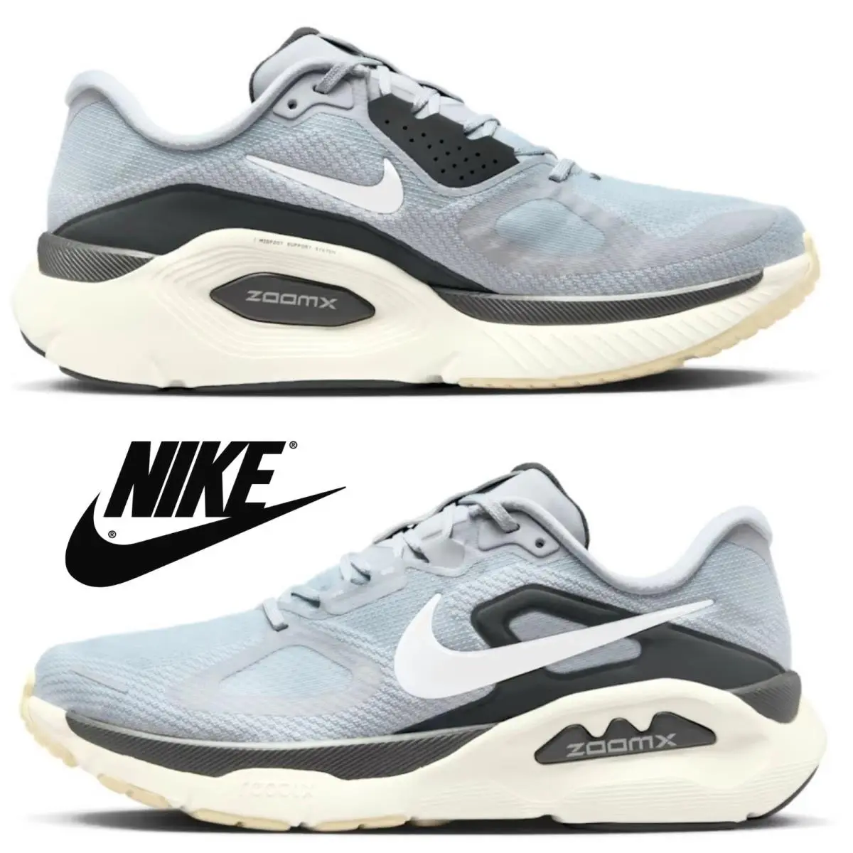 Nike shoes - Nike Structure Plus - Structure Plus - Gray, Maufacturer: Wolf Grey/Anthracite/Sail/Summit White 8