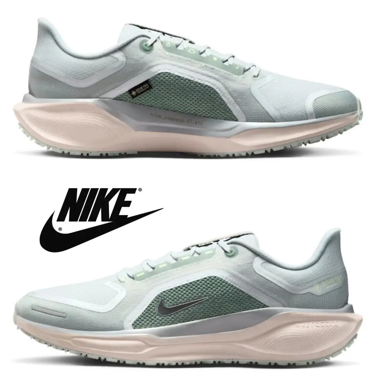 Nike shoes - Nike Pegasus 41 GORE-TEX - Pegasus - Blue, Manufacturer: Light Pumice/Pure Platinum/Silt Red/Metallic Silver 10