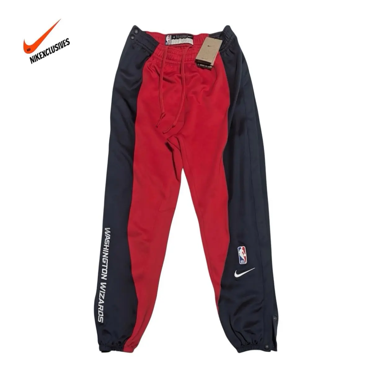 Nike Nba Engineered Washington Wizards Basketball Warm Up Button Down Pants