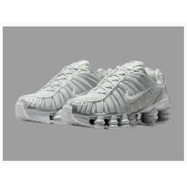 Nike Shox TL Men`s Shoes Athletic Sneakers Metallic Silver Size 3.5-10.5