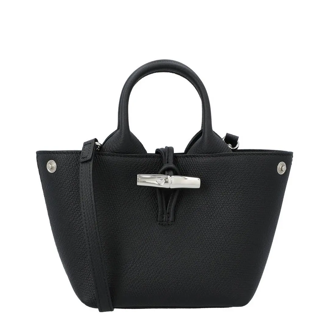 Longchamp Le Roseau Extra Small Leather Handbag Women`s Black