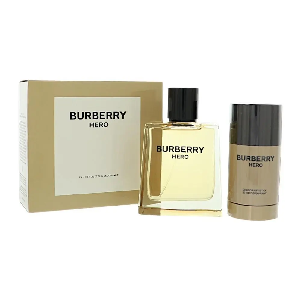 Burberry Hero by Burberry Gift Set For Men 2Pc Gift Set- 3.3Oz Edt Spray 2.4Oz