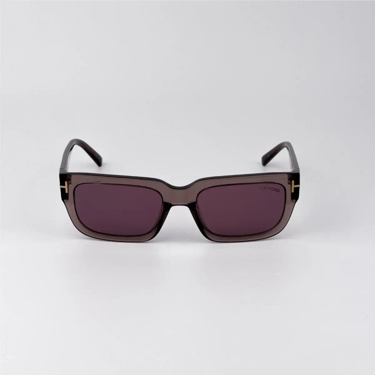 Tom Ford Ezra Men Sunglasses Brown Bordeaux Mirror Rectangle FT1075/S 45U