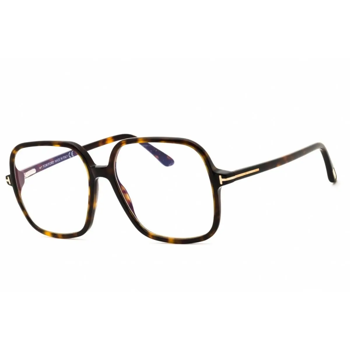 Tom Ford Women`s Eyeglasses Dark Havana Oversized Full Rim Frame FT5764-B 052