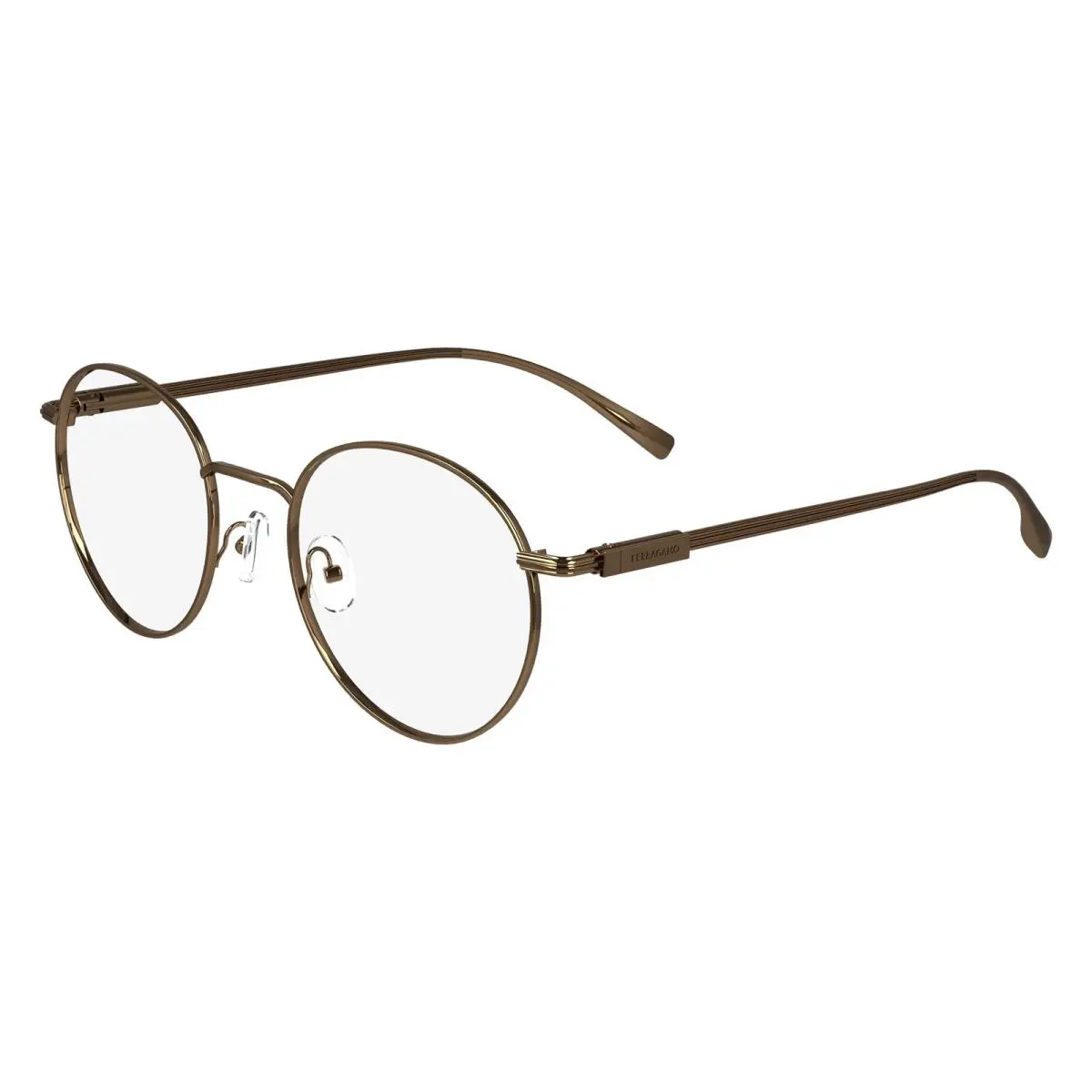 Ferragamo SF-2229 730 Amber Gold Eyeglasses 50/20/145