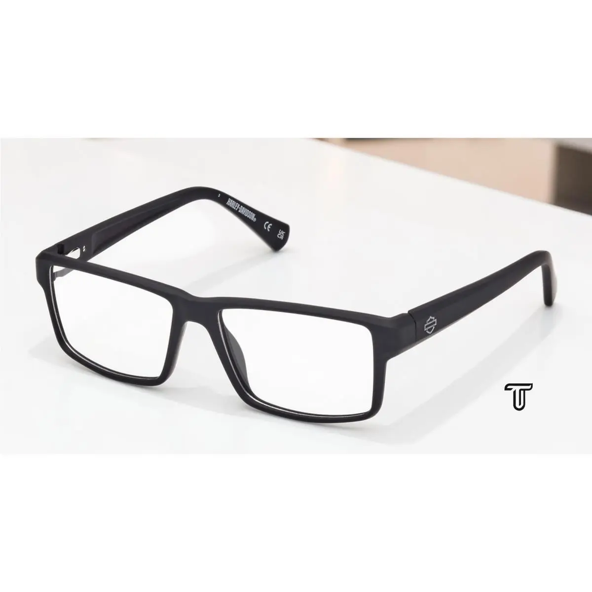 Harley Davidson HD0982 002 Injected Matte Black 58 mm Men`s Eyeglasses