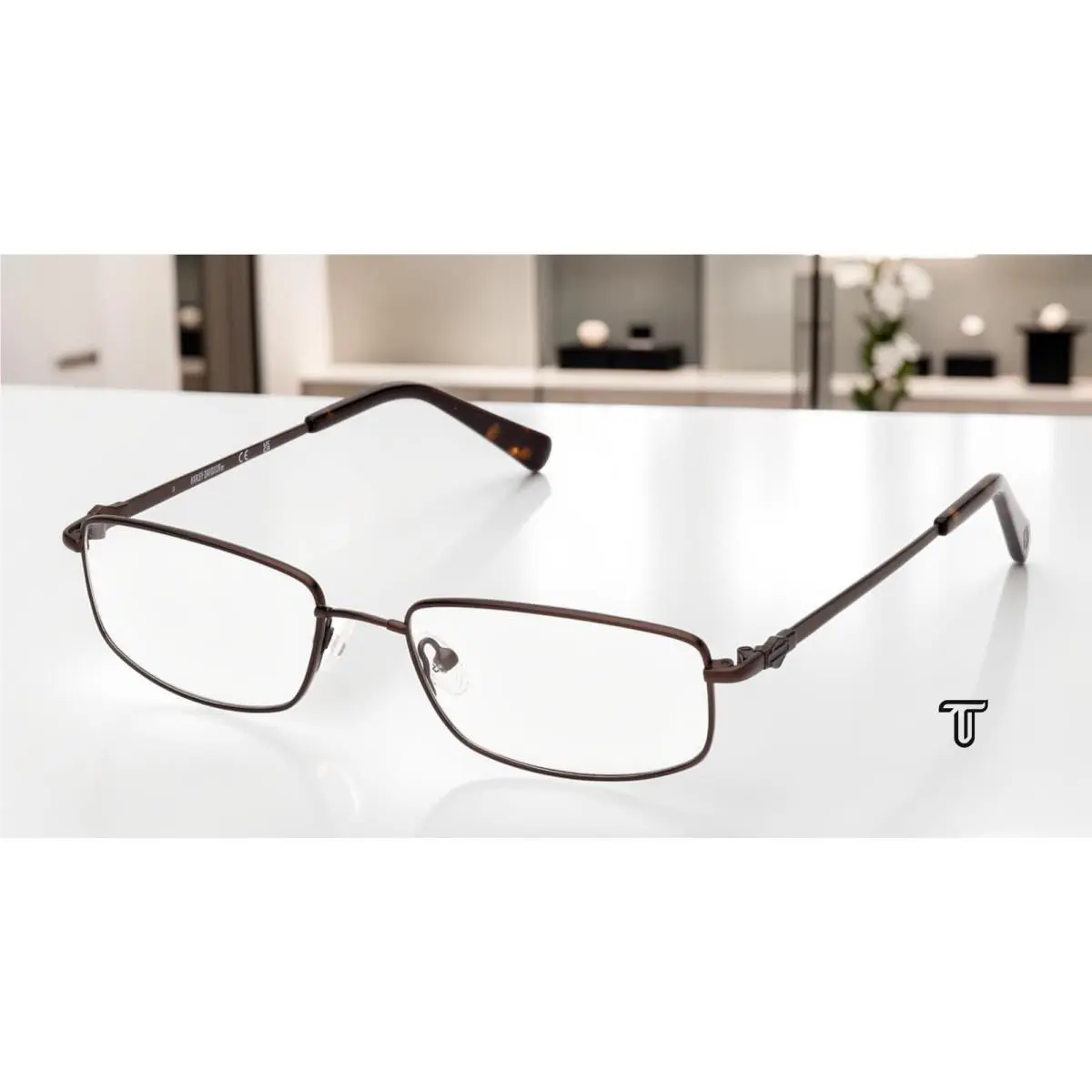 Harley Davidson HD0760 049 Metal Matte Dark Brown 55 mm Men`s Eyeglasses