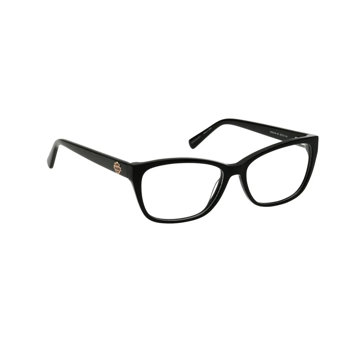 Harley Davidson HD50108 001 Acetate Shiny Black 55 mm Women`s Eyeglasses