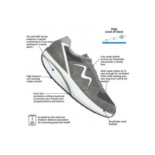 MBT shoes - 1997 WINTER LEATHER II - WINTER LEATHER - Dark Grey-703247-134Y 2