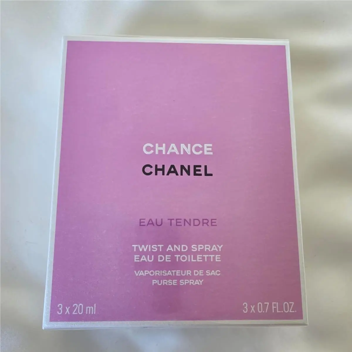 Chanel Chance Eau Tendre Twist and Spray Edt 3 x 0.7 Fl.oz