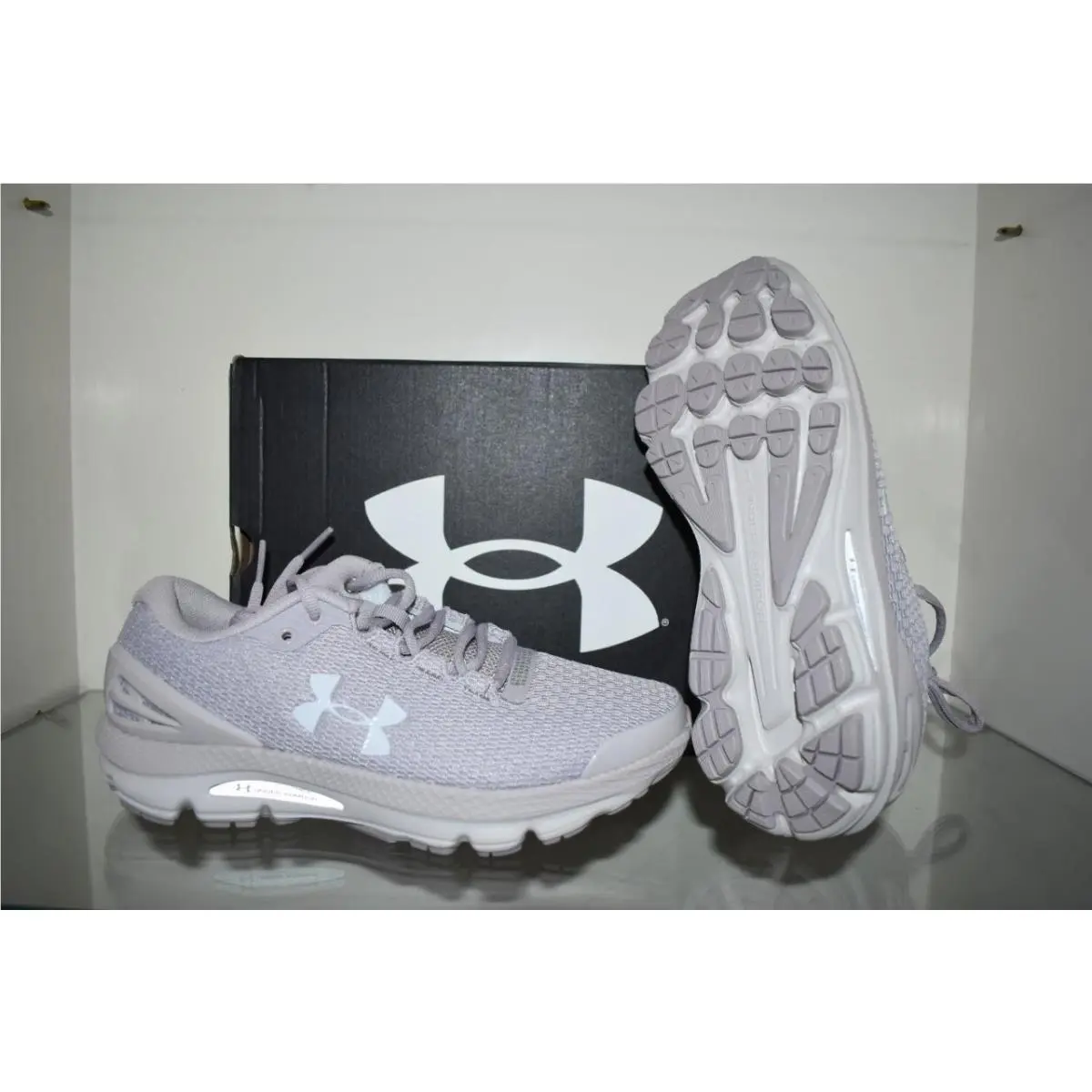 Under Armour Women`s Charged Gemini Running Shoes 3026500 009 Gray