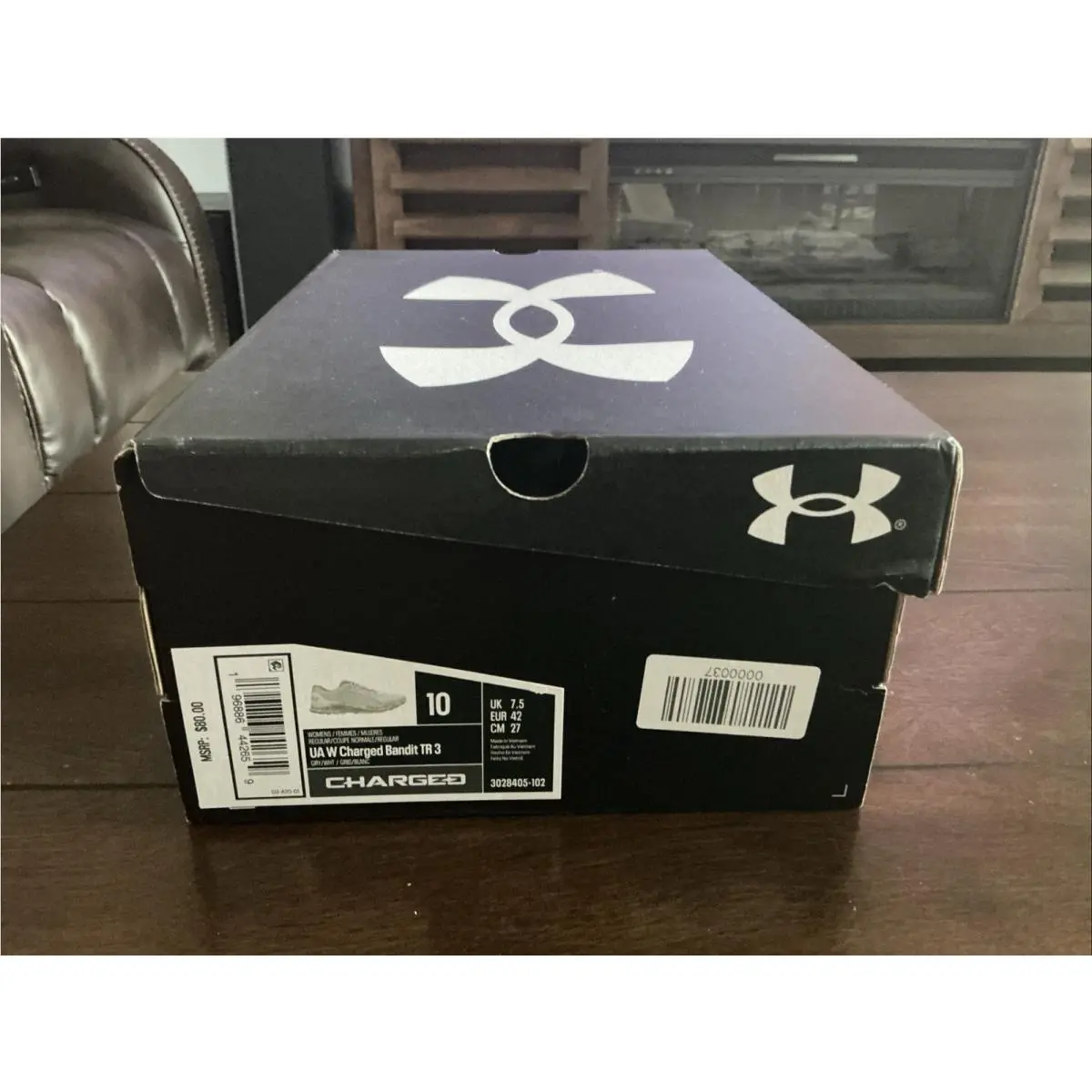 Size 10 - Under Armour Charged Bandit Trail 3 Grey Matter Camo W