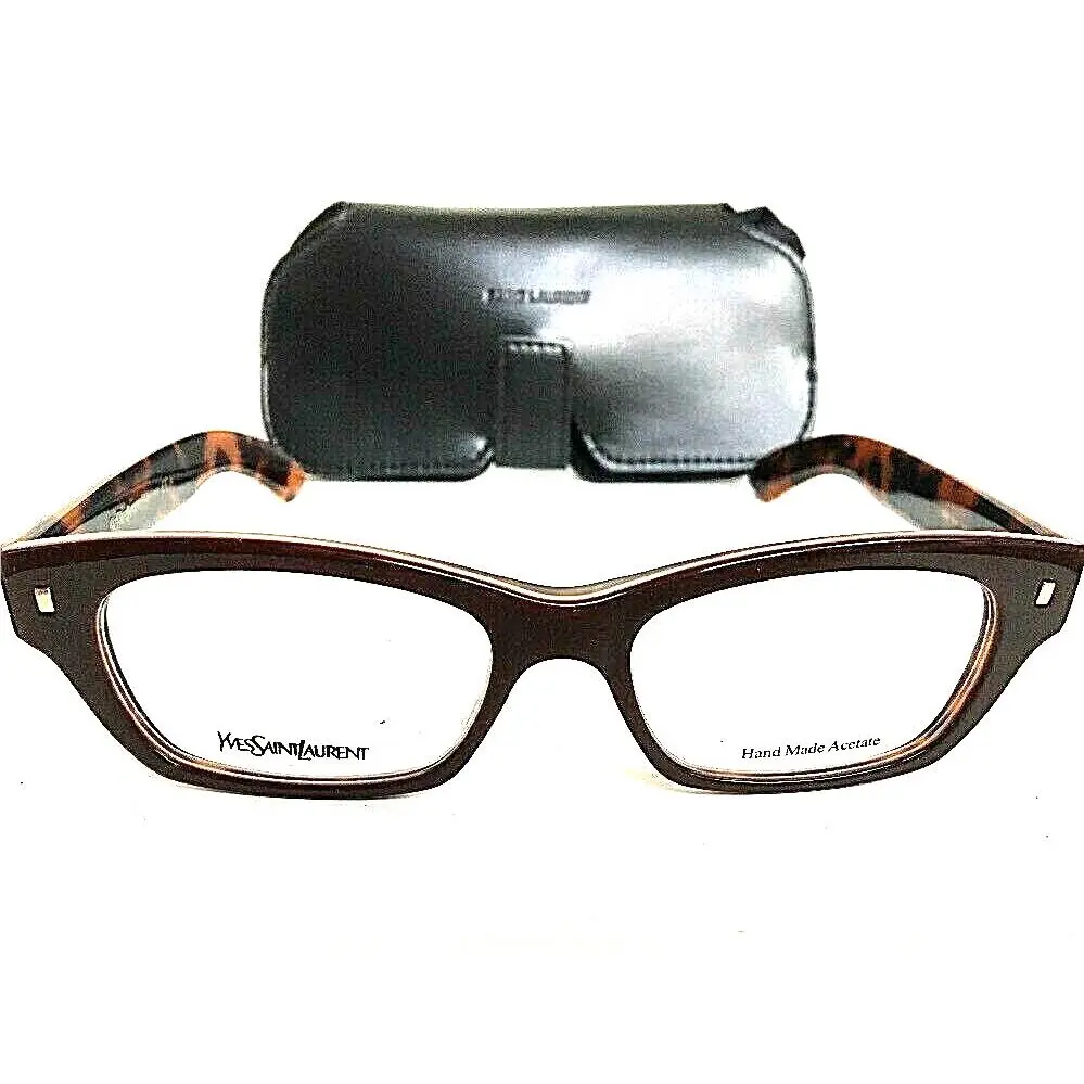 Yves Saint Laurent YSL6333 Yxr 51mm 51-17-140 Brown Men`s Eyeglasses Frame