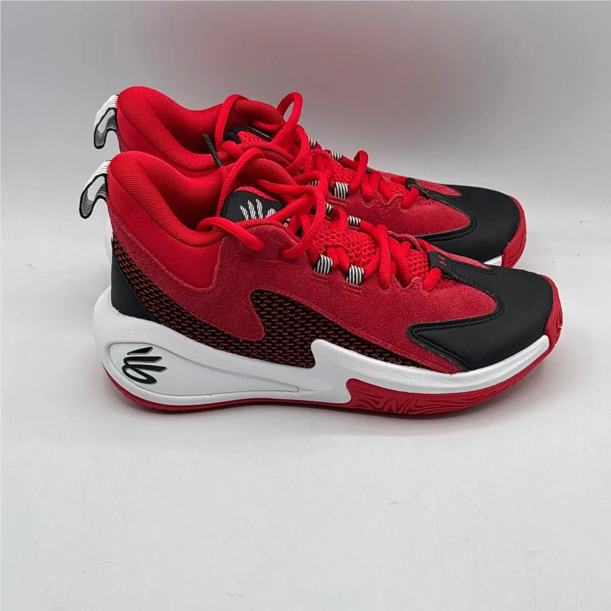 Under Armour Curry 3Z25 Sde Kids 4Y Red Black White Basketball 6001882-600