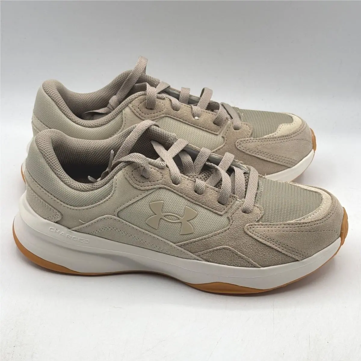 Under Armour Edge Suede Shoes Mens Size 8 Brown Athletic Sneakers 3027731-201