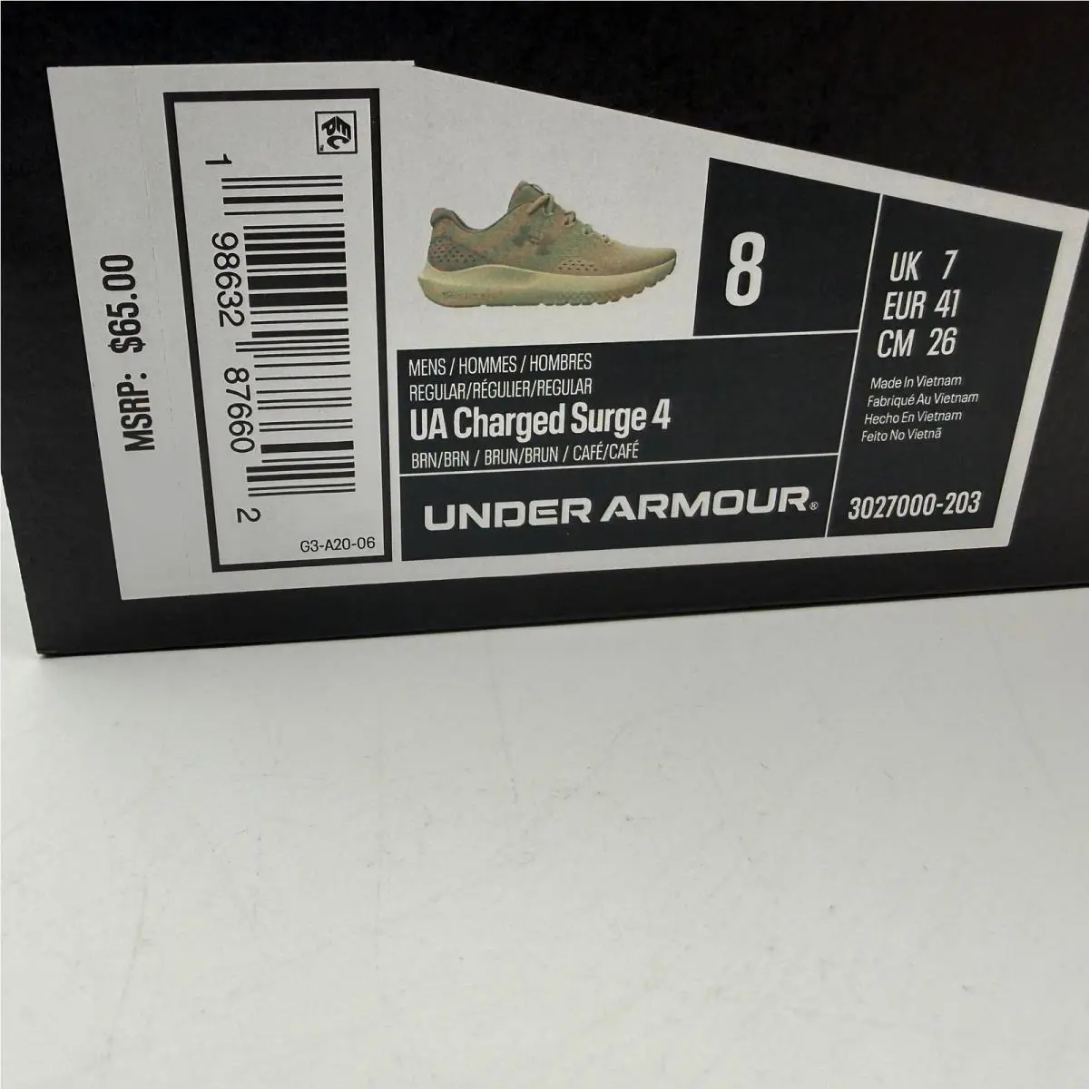 Under Armour shoes - UA Charged Surge 4 - Charged Surge - Brown 0
