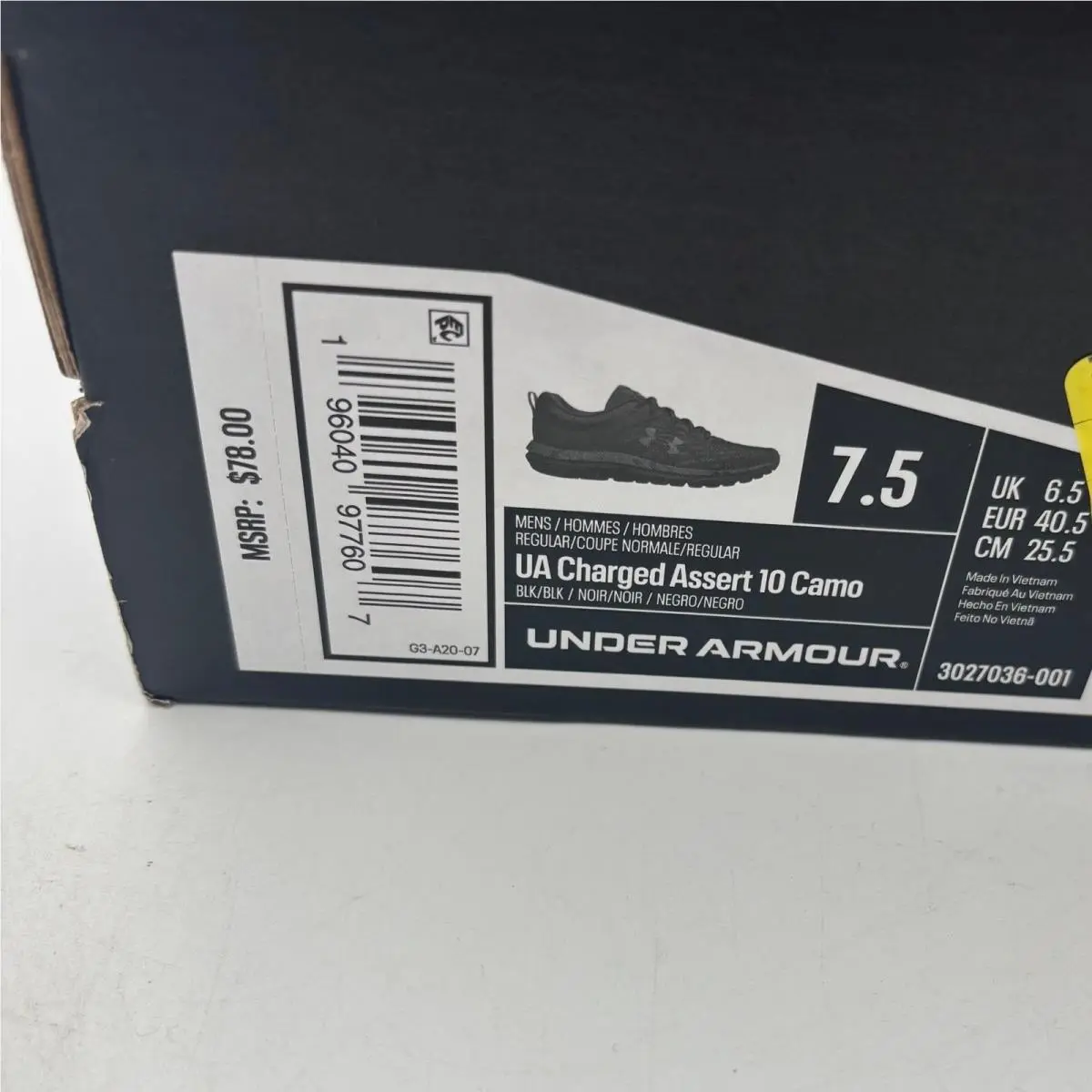 Under Armour shoes - UA Charged Assert 10 Camo - Black 0