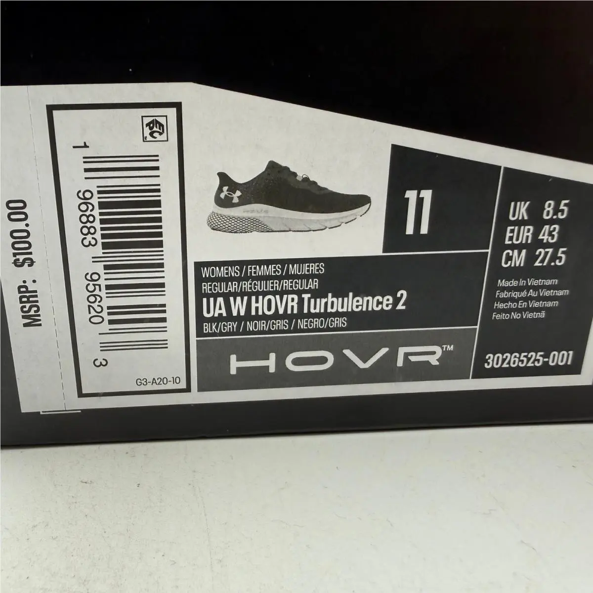 Under Armour shoes - UA W HOVR Turbulence 2 - Black 0