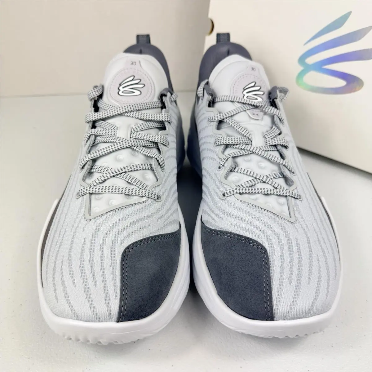 Under Armour shoes - Curry Flow 12 TB Halo Grey - 6000736-014 - Gray 1